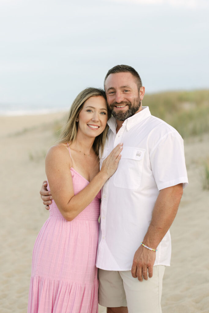 A couple portrait at the beach in Corolla nc 